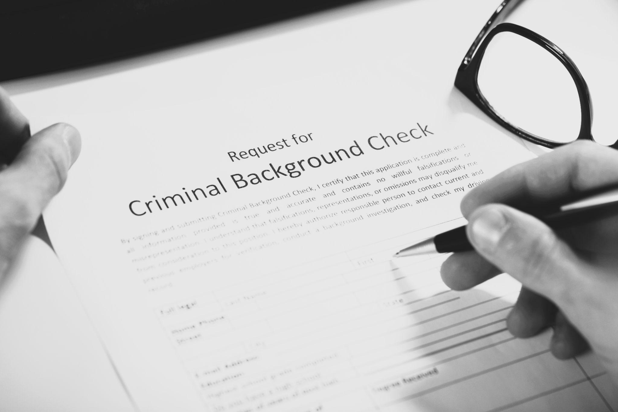 Landlord criminal background check