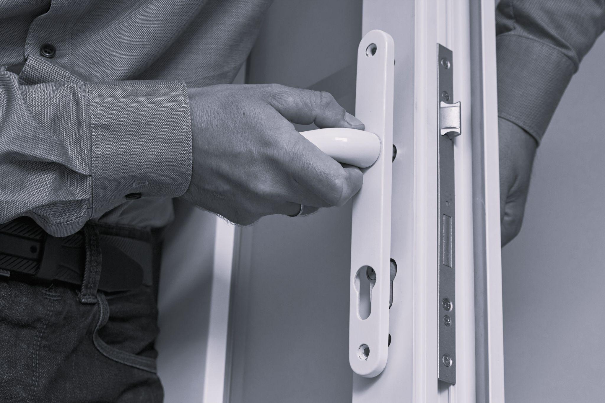 Installing new lock on rental property to prevent squatters