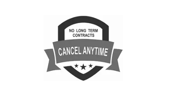 no long term contracts cancel anytime