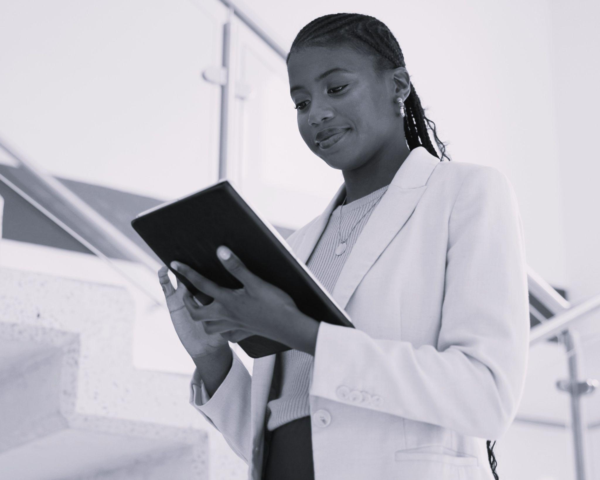 Landlord reviewing tenant agreement Landlord reviewing tenant agreement