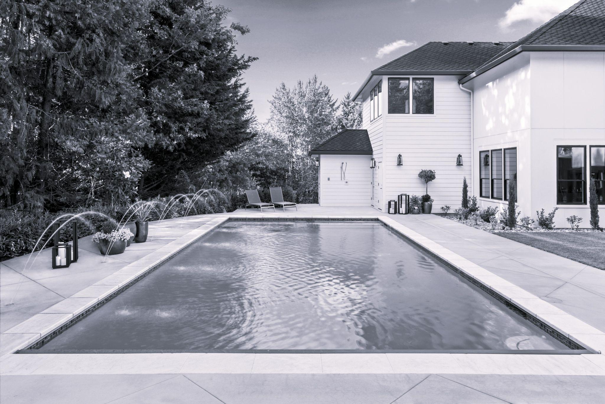 pool in a house for rent in california