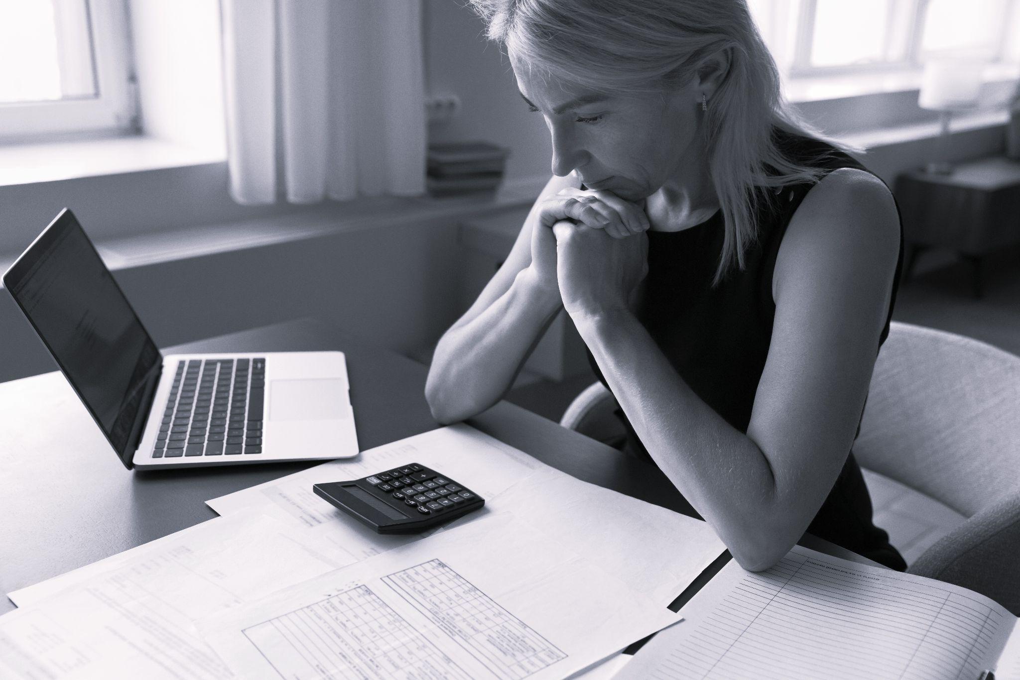 Landlord looking at their rental agreement