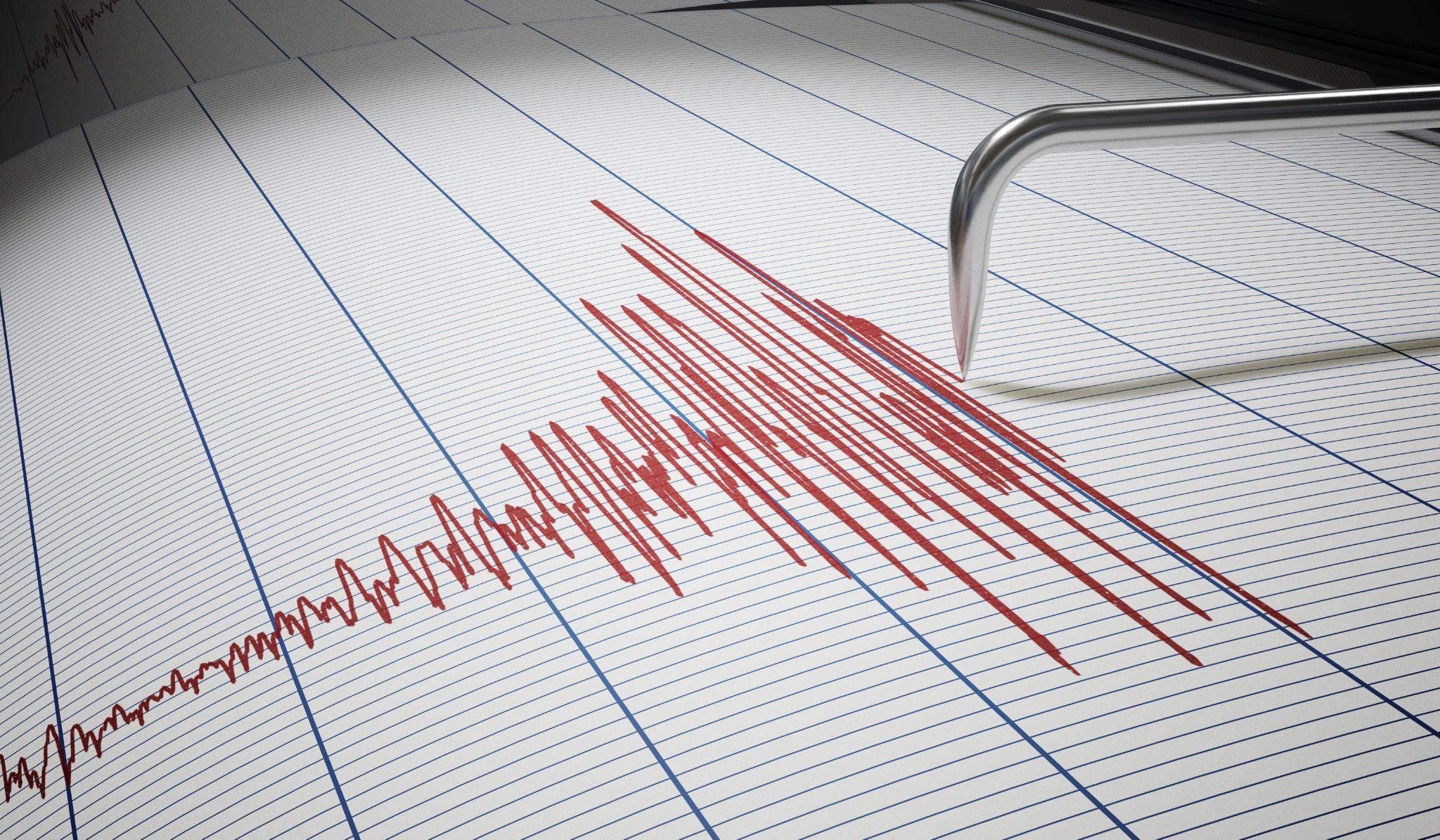 Earthquake measured on a seismograph Earthquake measured on a seismograph
