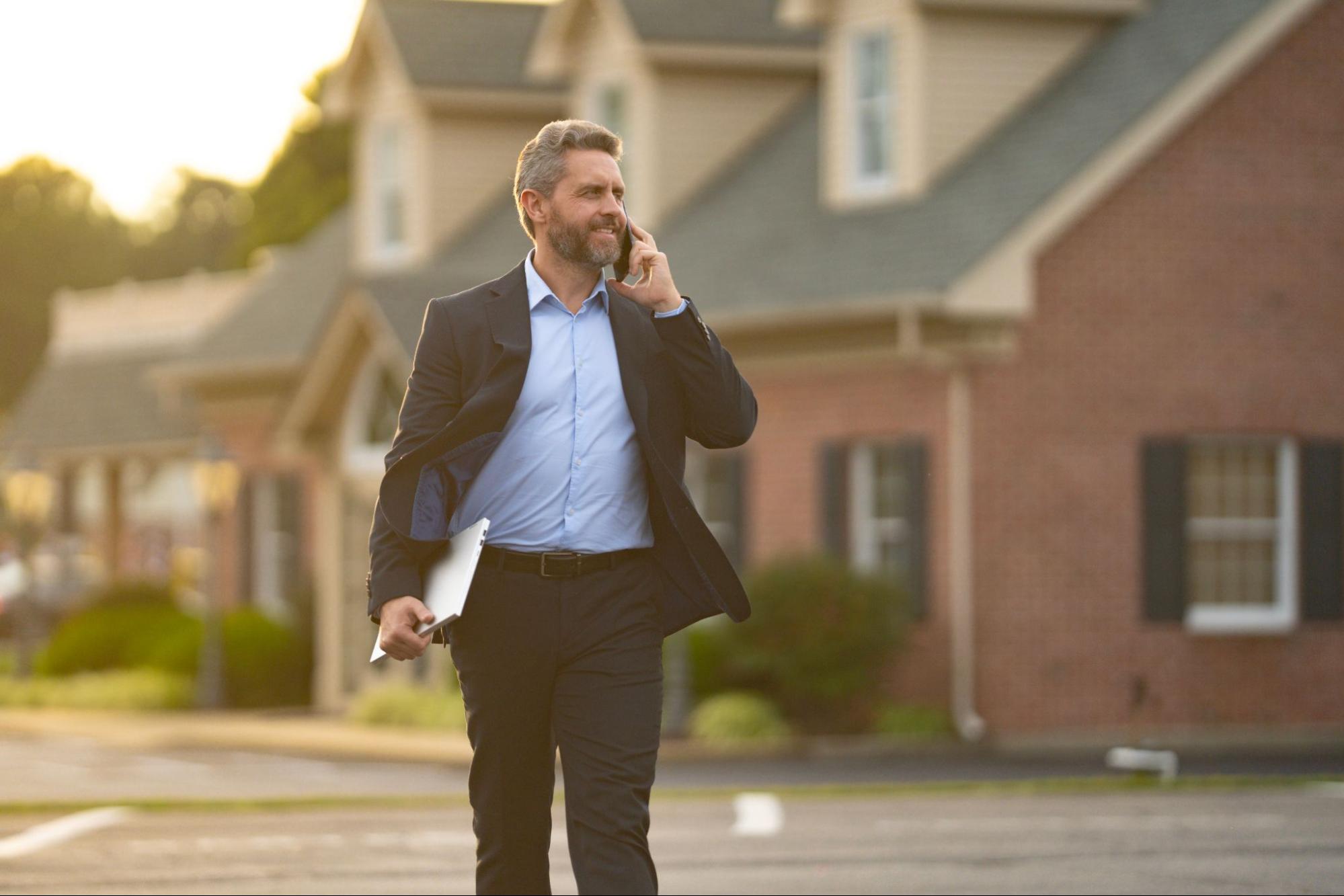 image2 A property manager talking on the phone